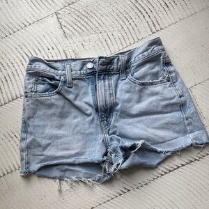 Levi's Light Wash Denim Cutoff Shorts